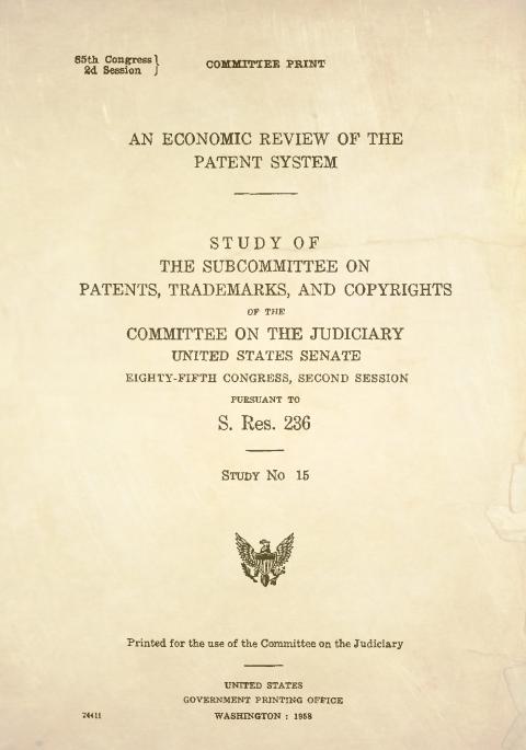An Economic Review of the Patent System An Economic Review of the Patent System